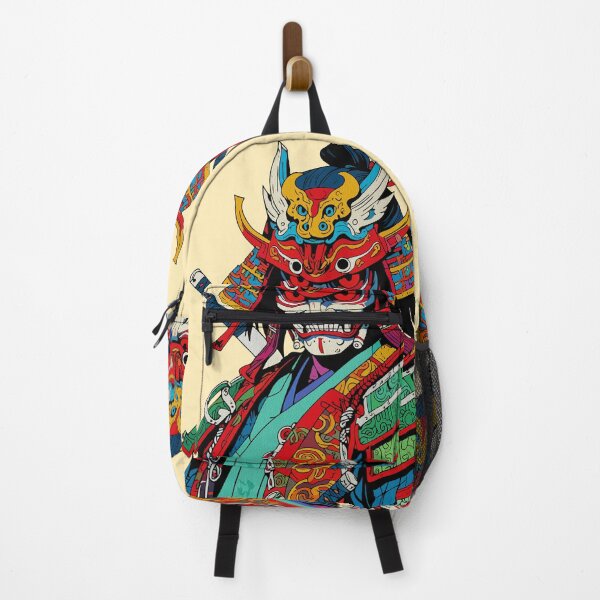 Item preview, Fierce Samurai with Colorful Kabuto Pop Art designed and sold by RamyGallery.
