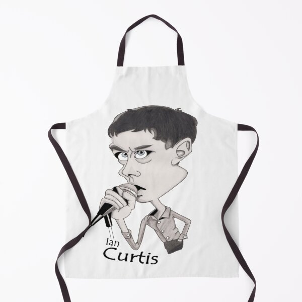 Item preview, Hand drawn Ian Curtis caricature print designed and sold by CaricaturesTom.