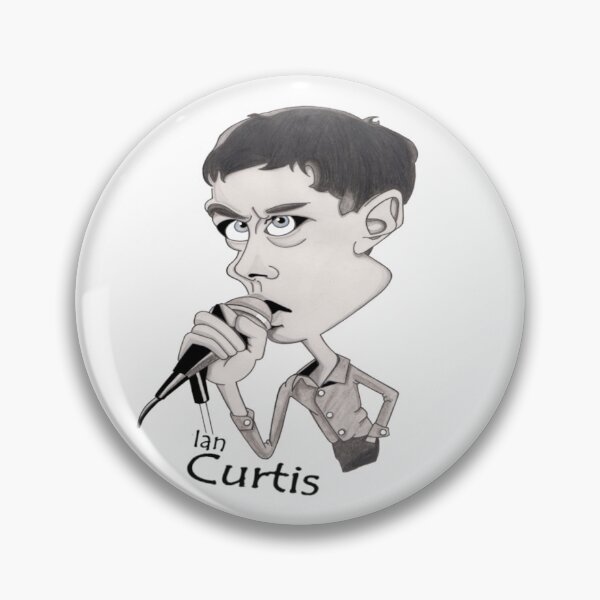 Item preview, Hand drawn Ian Curtis caricature print designed and sold by CaricaturesTom.