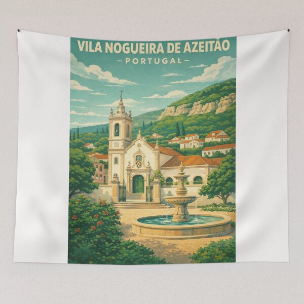 Item preview, Vila Nogueira de Azeitão Serra da Arrábida and Setúbal Portugal designed and sold by Places On Earth.
