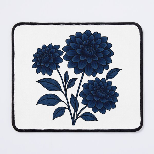 Item preview, Blue dahlia flower designed and sold by uunaa.