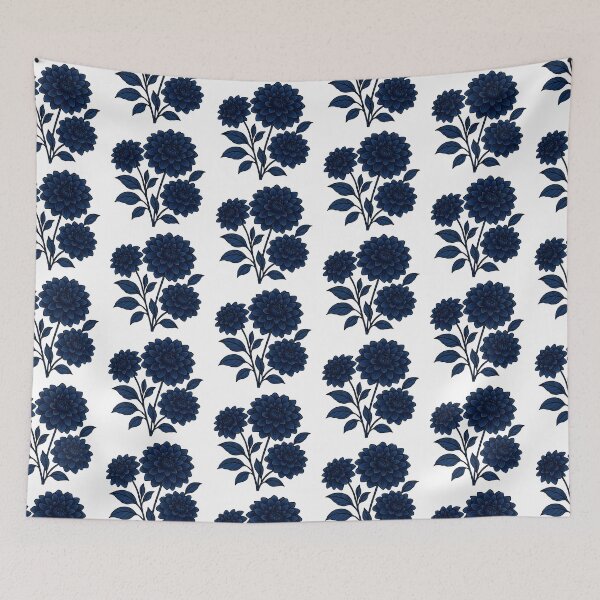 Item preview, Blue dahlia flower designed and sold by uunaa.