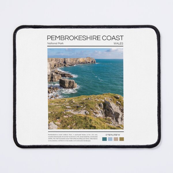 Item preview, Pembrokeshire Coast National Park - Wales  designed and sold by StudioRedKoala.