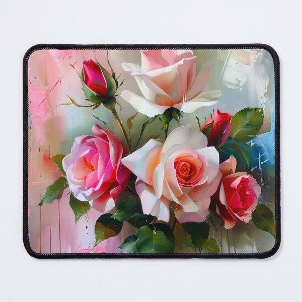 Item preview, Blush Rose Bouquet – Painterly Floral Elegance designed and sold by VelvetThornsArt.