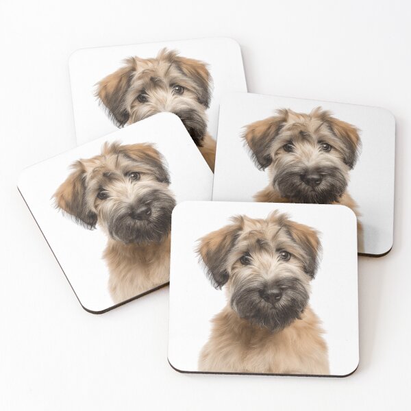 Item preview, Adorable Soft-coated Wheaten Terrier Pup for Cute Wheatie puppy lovers designed and sold by LazyOwlStore.