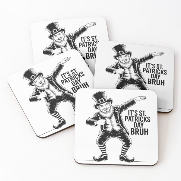 Item preview, Dabbing Leprechaun in Minimalist Line Art Style designed and sold by Bloomkept.