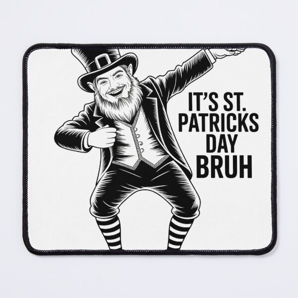 Item preview, Dabbing Leprechaun in Minimalist Line Art Style designed and sold by Bloomkept.