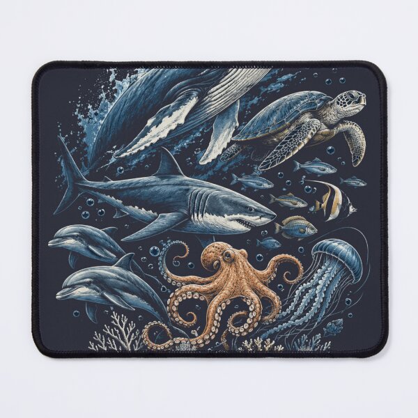 Item preview, Ocean Legends – Marine Life Illustration designed and sold by MWSailingClub.