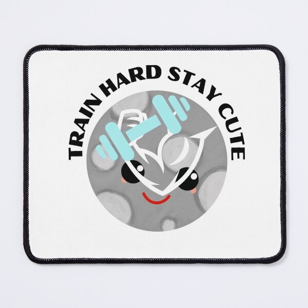 Item preview, Train Hard Stay Cute Gym Motivation Kawaii Fitness Design, Cute Workout Lover Gift designed and sold by Palette-Vibes.