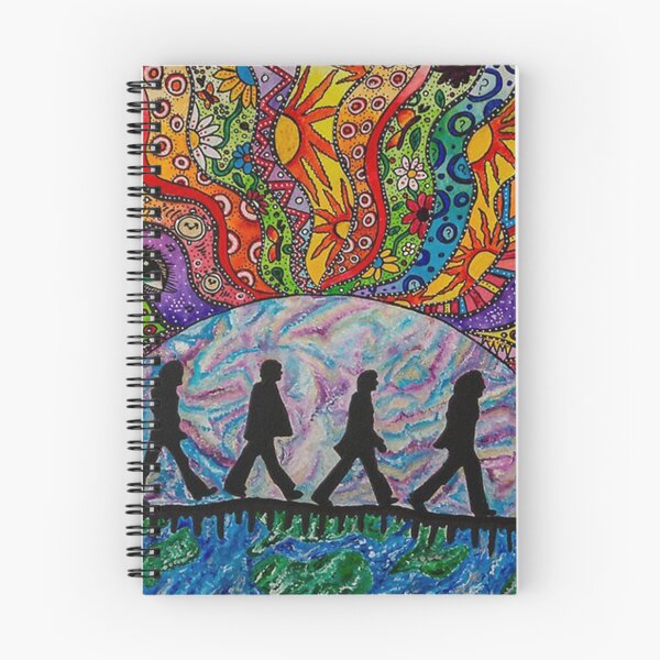 Item preview, Poster Abbey Road inspired psychedelic painting designed and sold by ColemanOlmos.