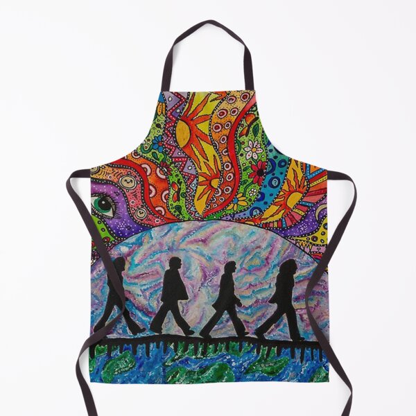 Item preview, Poster Abbey Road inspired psychedelic painting designed and sold by ColemanOlmos.