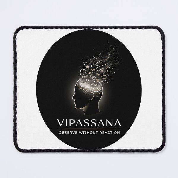 Item preview, Vipassana – Observe Without Reaction | Mindfulness Zen Meditation Design designed and sold by ArtsyExplorer.