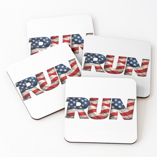 Item preview, RUN USA Flag designed and sold by -ADRIAV-.