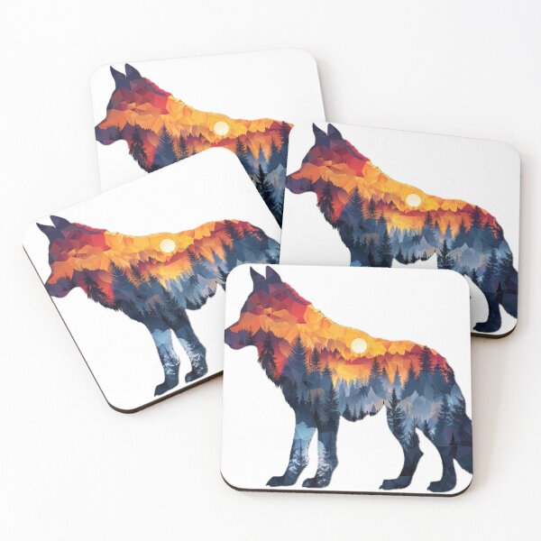 Item preview, Nature Wolf at sunrise designed and sold by InnerByJonas.