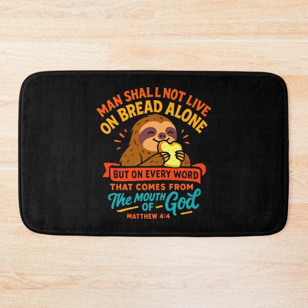 Item preview, Matthew 4:4 Man Shall Not Live On Bread Alone designed and sold by plushism.