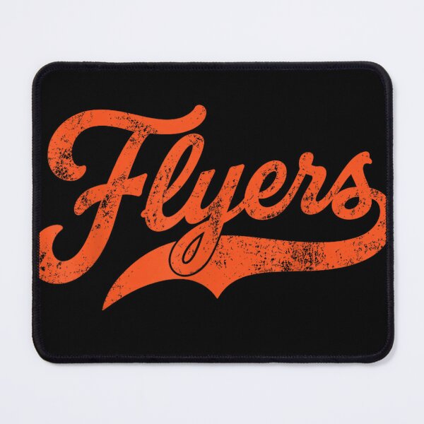 Item preview, Flyers Retro Vintage Distressed Typography Sports Fan Orange Script Athletic Style designed and sold by StuZabine.