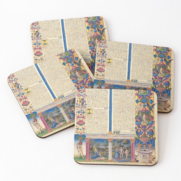 Item preview, Illuminated Christian manuscript with scenes from Genesis designed and sold by likiska.