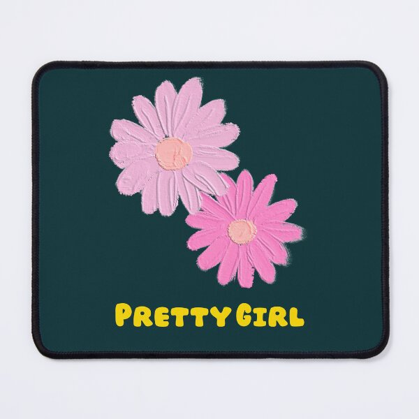 Item preview, Pink Flower Illustration with "Pretty Girl" Text designed and sold by PACS0011.