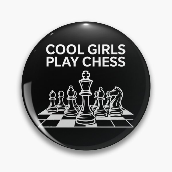 Item preview, COOL GIRLS PLAY CHESS designed and sold by jkrphoto.