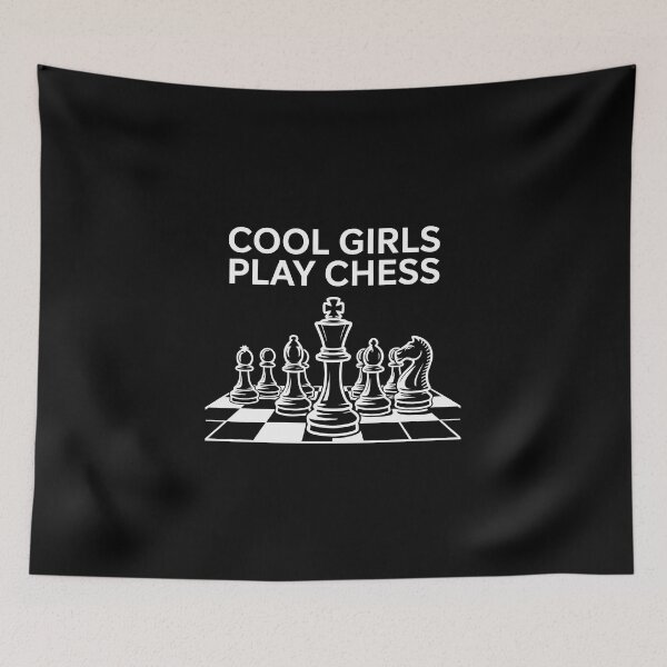 Item preview, COOL GIRLS PLAY CHESS designed and sold by jkrphoto.