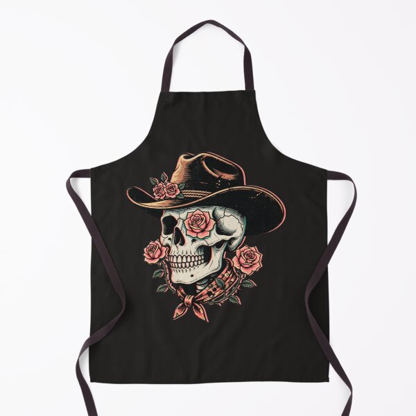 Item preview, Wild West Skeleton with Roses – Retro Cowboy Skull Shirt designed and sold by JAMESAMORN.