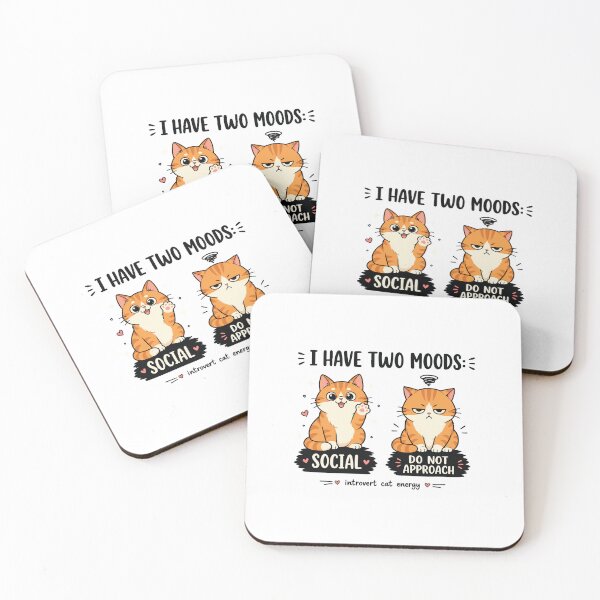 Item preview, I Have Two Moods Funny Cat Meme Relatable Humor Cat Lover Sarcastic Mood designed and sold by kiralynstration.