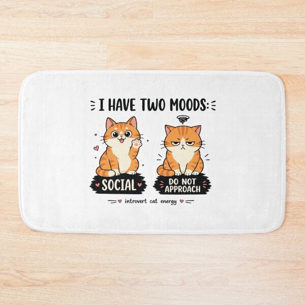 Item preview, I Have Two Moods Funny Cat Meme Relatable Humor Cat Lover Sarcastic Mood designed and sold by kiralynstration.