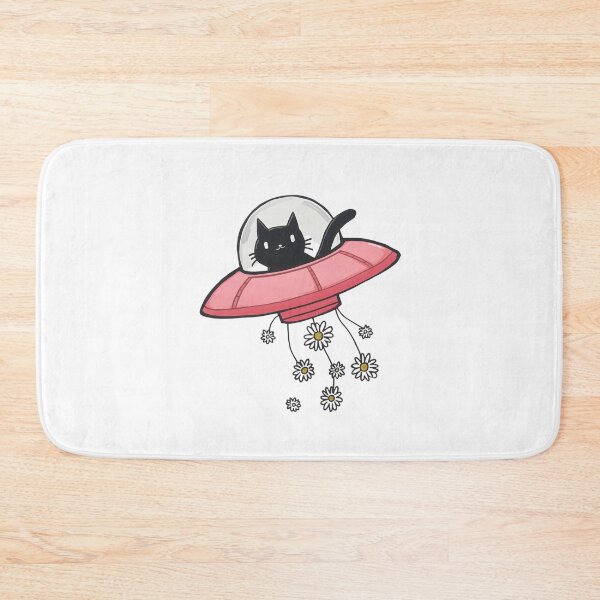 Item preview,  Space cat and flowers designed and sold by uunaa.