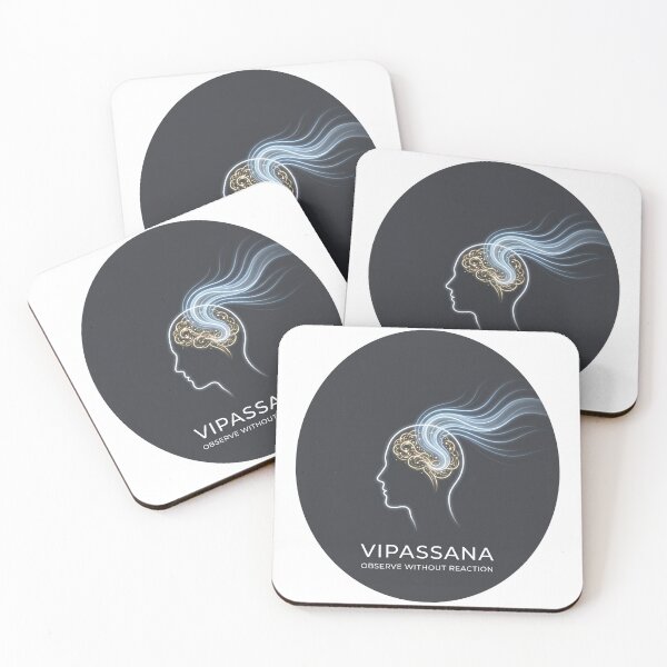 Item preview, Vipassana – Observe Without Reaction | True Path Mindfulness Zen Design designed and sold by ArtsyExplorer.