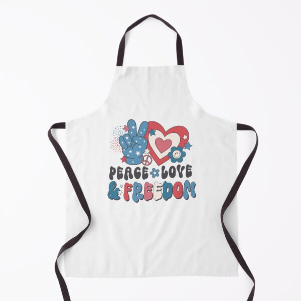 Item preview, Peace Love Freedom Retro 4th Of July Groovy Patriotic designed and sold by krystalRomanart.