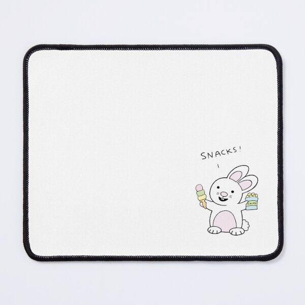 Item preview,  Cute Snack Bunny Rabbit With Ice Cream and Chips  designed and sold by LesleySilly.