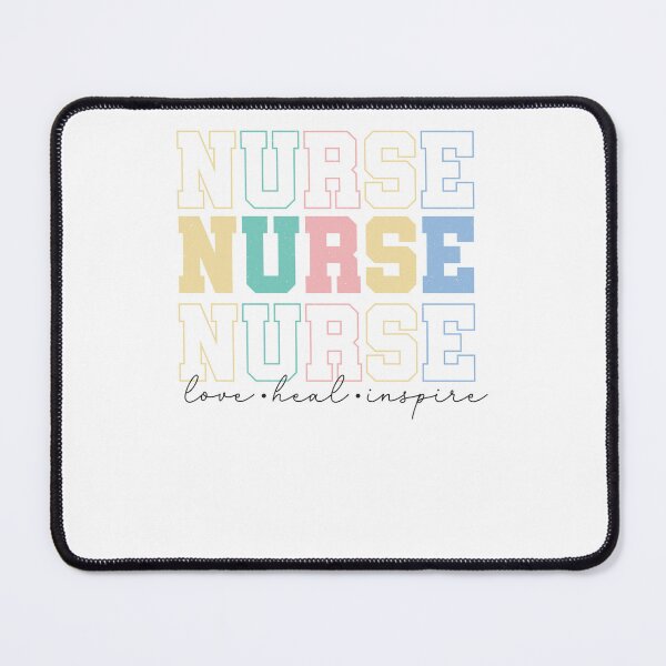Item preview, Nurse Nurse Nurse Love Heal Inspire Pastel Retro designed and sold by krystalRomanart.