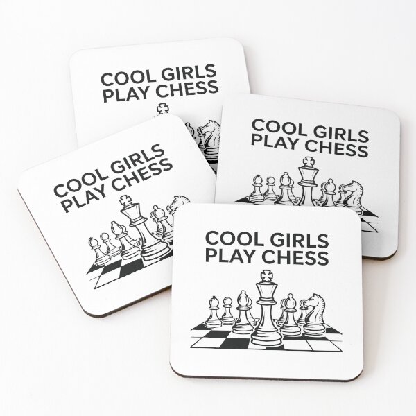 Item preview, COOL GIRLS PLAY CHESS designed and sold by jkrphoto.