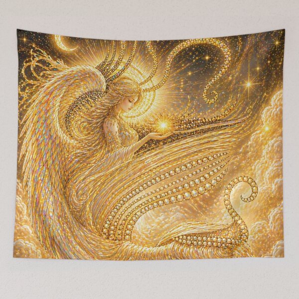 Item preview, Feminine light keeper- moon light protector  designed and sold by sonamkumari333.