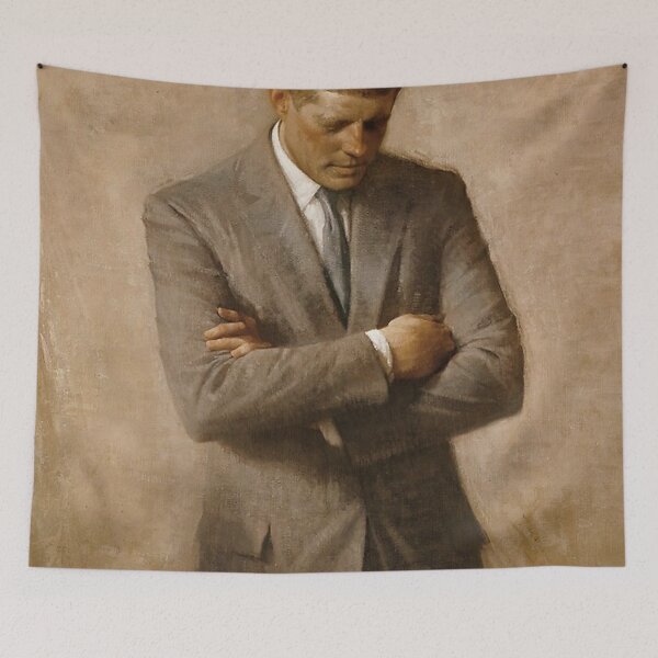Item preview, Poster John F Kennedy Official Portrait by Aaron Shikler Painting designed and sold by MichaelNoblem.
