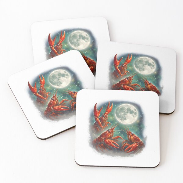 Item preview, Three Crawfish Moon - Crawfish Howling to The Moon designed and sold by RiverFF.