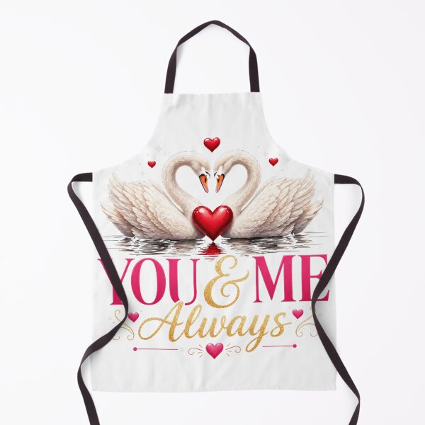 Item preview, You And Me Always Romantic Swan Couple Heart Design designed and sold by JagrDesigns.