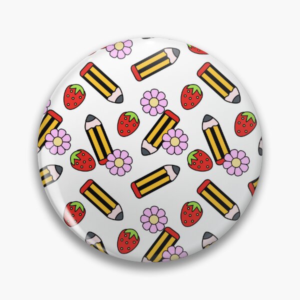 Item preview, Teacher pattern strawberries and stationery spring summer designed and sold by prettycooluk.
