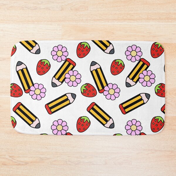 Item preview, Teacher pattern strawberries and stationery spring summer designed and sold by prettycooluk.