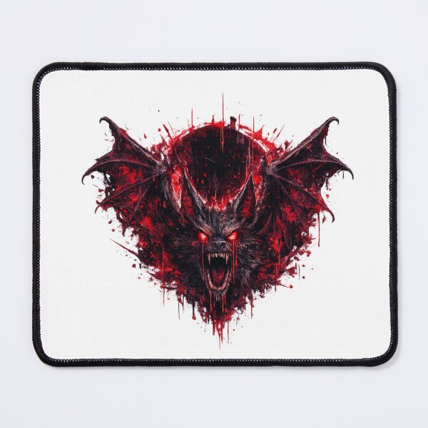 Item preview, Horror Bat Shirt – Glitch Demon Bat Red Cyberpunk Aesthetic Design designed and sold by unglaublichGut.