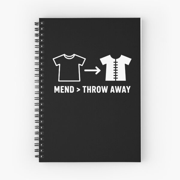 Item preview, Mend Throw Away Visible Mending designed and sold by MooonTees.