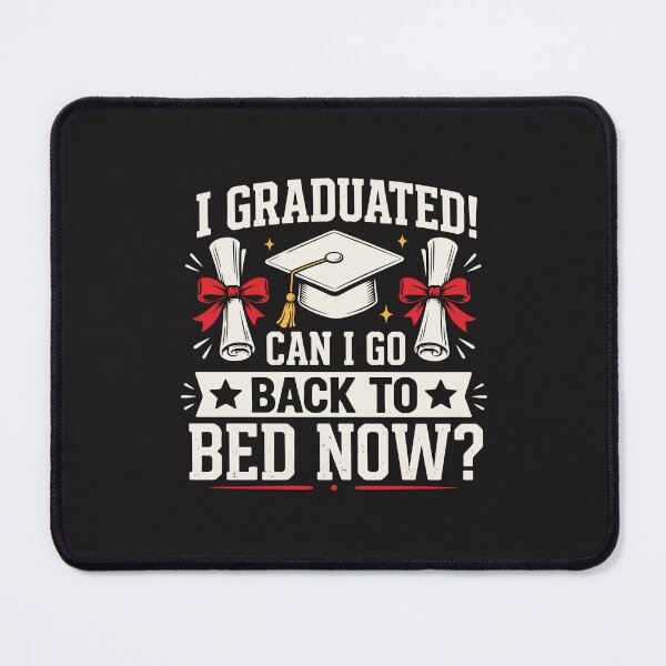 Item preview, I Graduated Can I Go Back To Bed Now Funny Graduation Gift Lazy Humor designed and sold by kiralynstration.