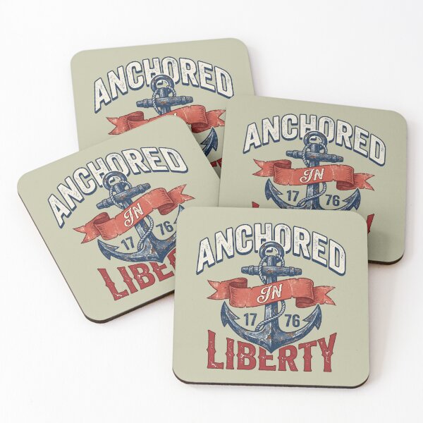 Item preview, Vintage Anchored In Liberty 1776 USA 250 Years Nautical Design designed and sold by Cozy-Old-Pub.