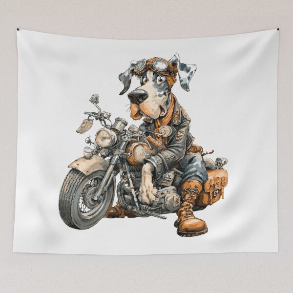 Item preview, Design of a Great Dane biker. designed and sold by EzequielBC.