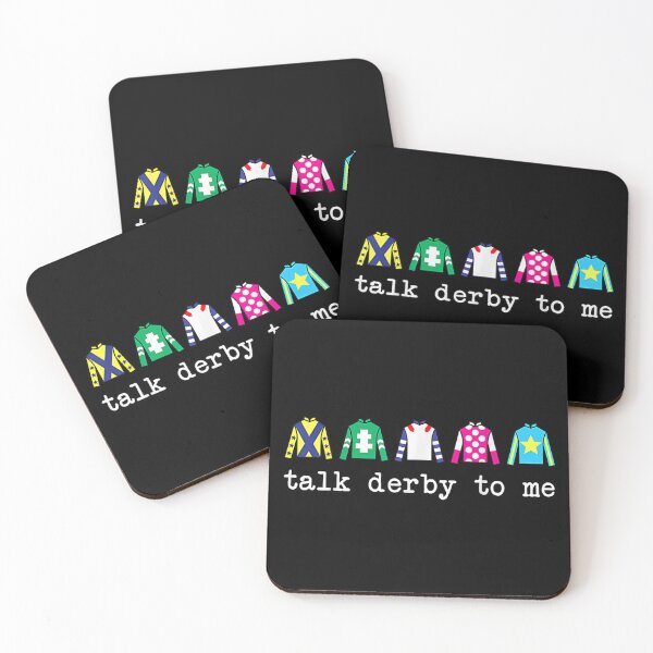 Item preview, Talk Derby To Me Jockey Silks Horse Racing Enthusiast Graphic Design designed and sold by River Silva.