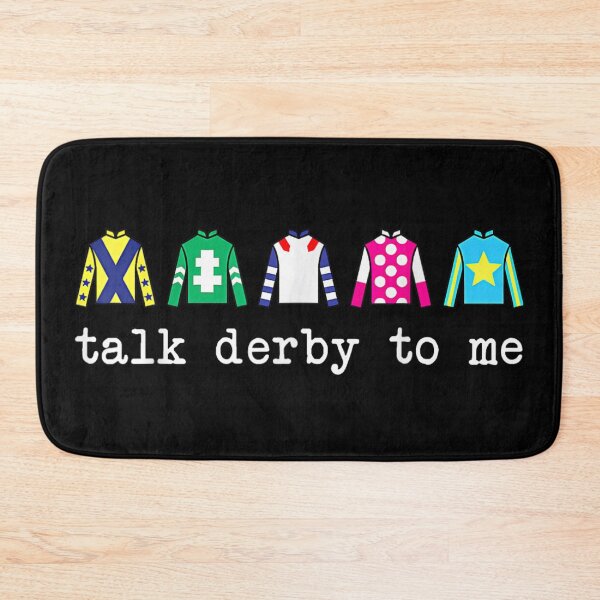 Item preview, Talk Derby To Me Jockey Silks Horse Racing Enthusiast Graphic Design designed and sold by River Silva.