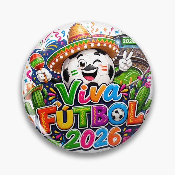 Artikelvorschau, Viva Fútbol 2026 Mexiko Fußballaufkleber entworfen und verkauft von Puraenergia Stickers.