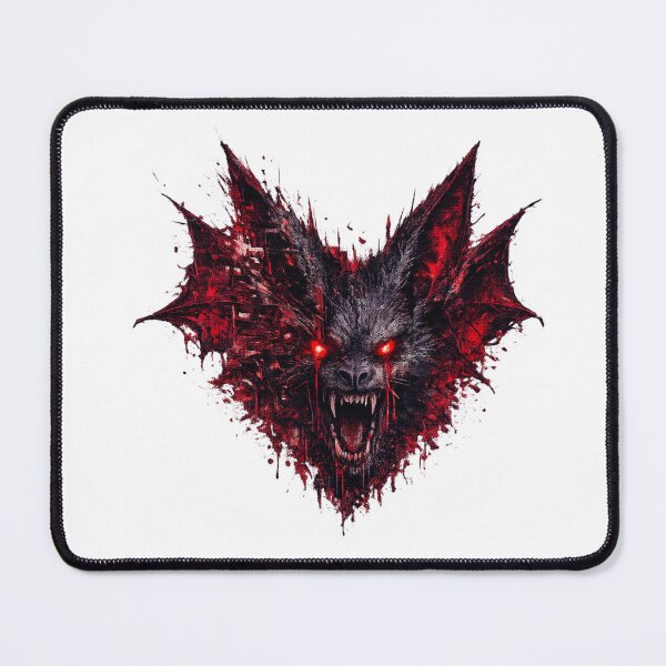 Item preview, Demon Bat Shirt – Glitch Horror Bat Red Cyberpunk Aesthetic Design designed and sold by unglaublichGut.