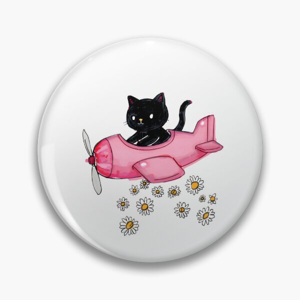 Item preview,  Flying cat and flowers designed and sold by uunaa.