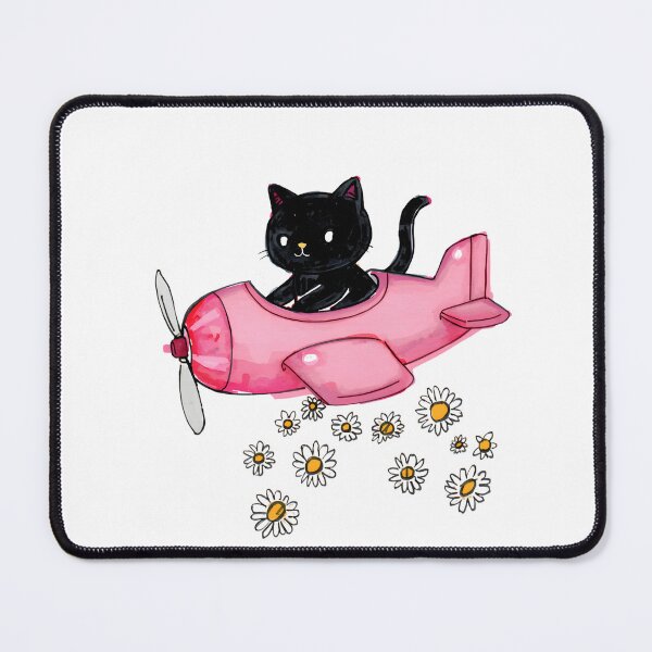 Item preview, Flying cat and flowers designed and sold by uunaa.
